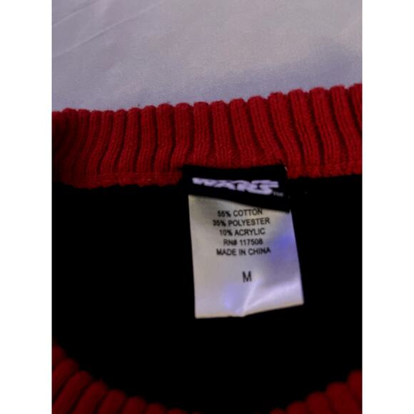 Star Wars Stormtrooper Ugly Christmas Sweater | Medium | Black & Red - Picture 4 of 4